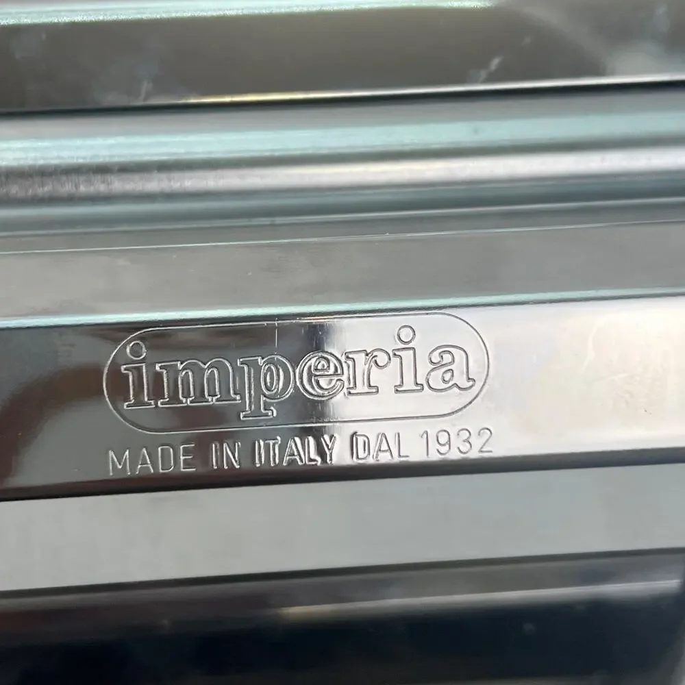 Imperia SP150 Pasta Machine Made in Italy Chrome w Cutter Clamp Crank in Box